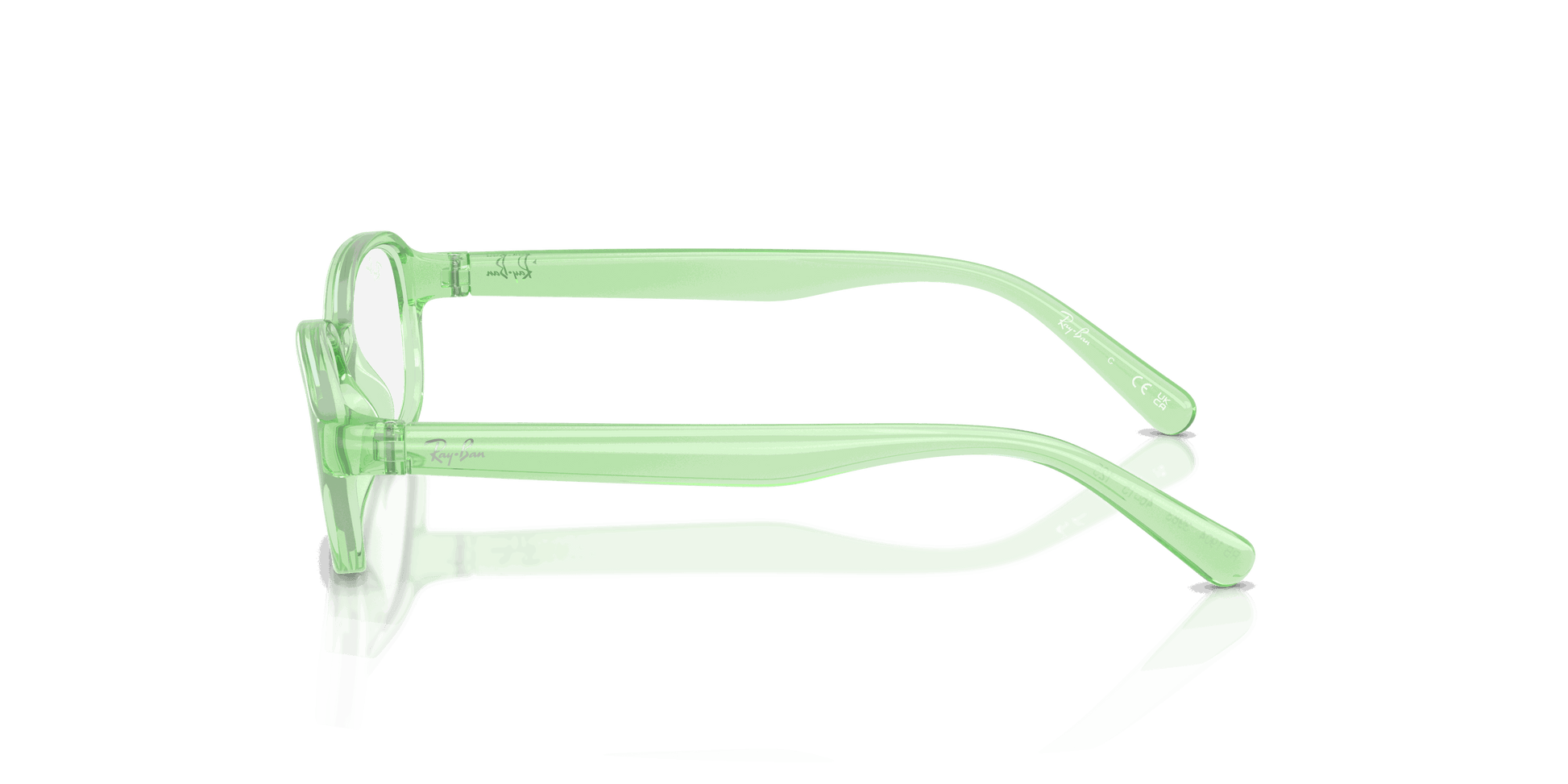 [Clear Lenses, Polished Transparent Green Frame]