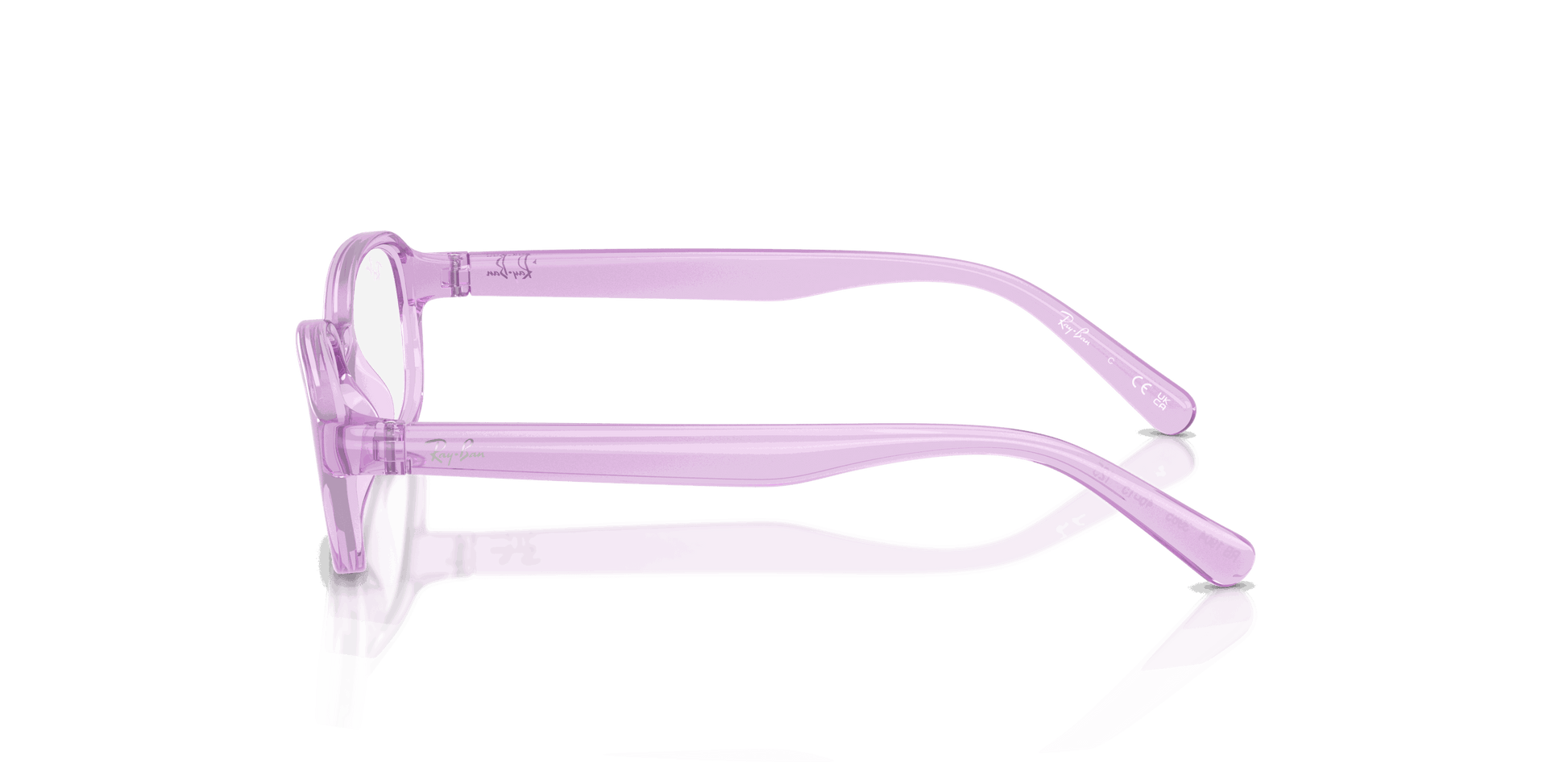 [Clear Lenses, Polished Transparent Violet Frame]