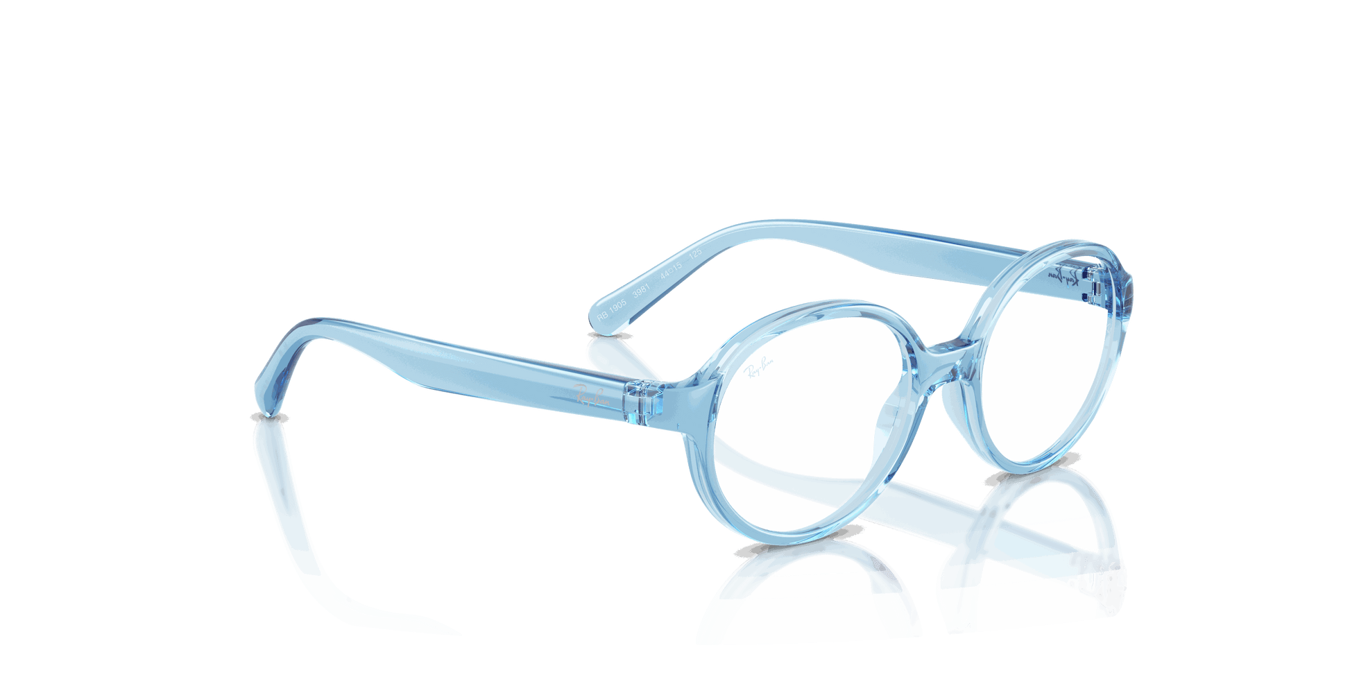 [Clear Lenses, Polished Transparent Blue Frame]