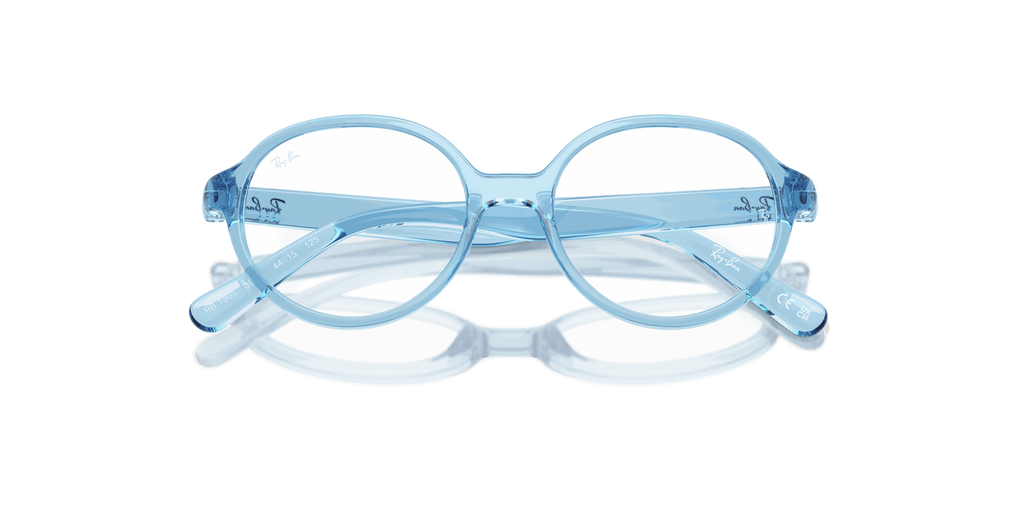 [Clear Lenses, Polished Transparent Blue Frame]