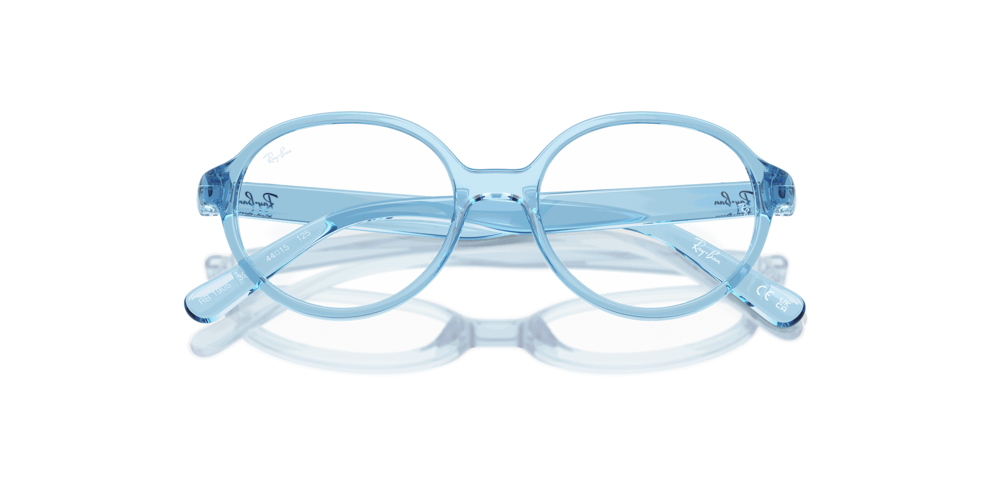 [Clear Lenses, Polished Transparent Blue Frame]
