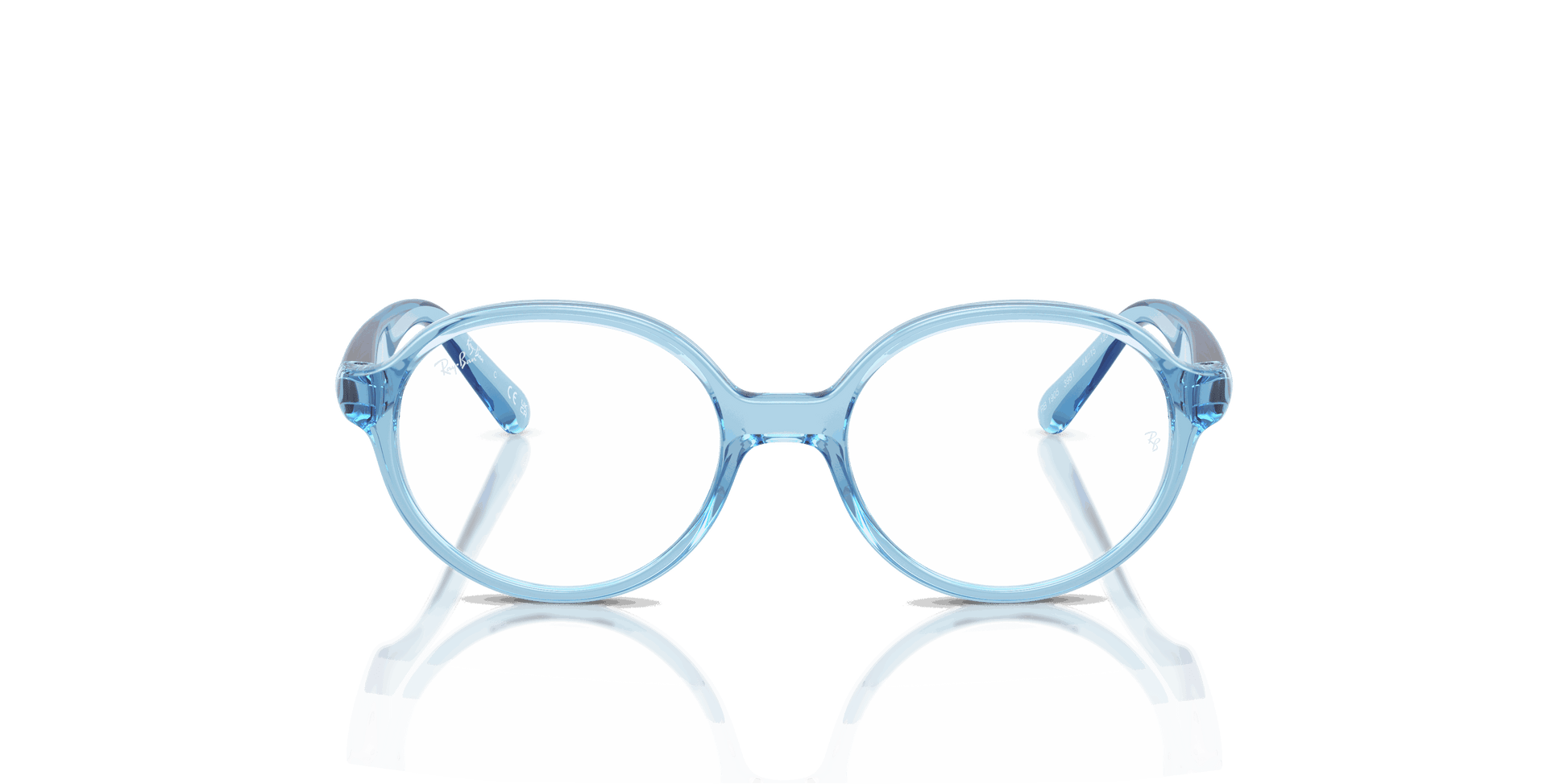 [Clear Lenses, Polished Transparent Blue Frame]