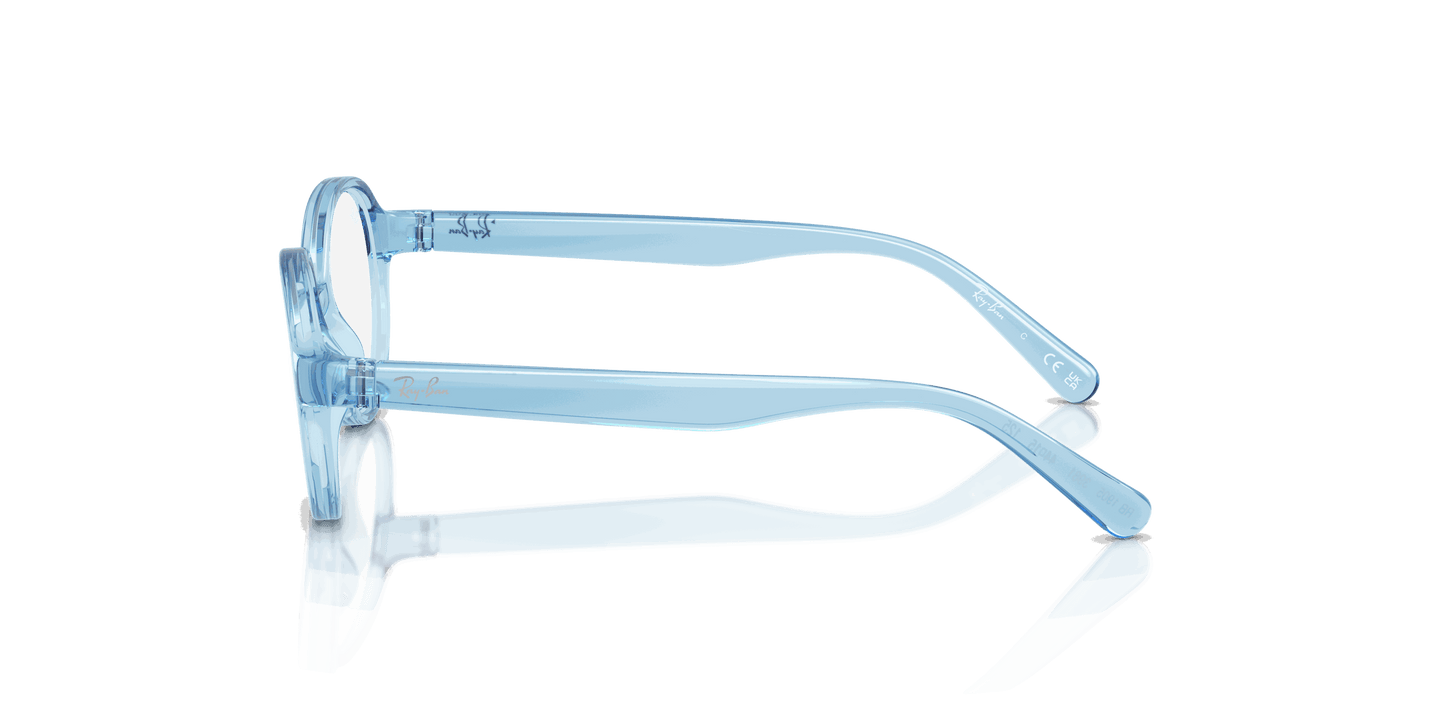 [Clear Lenses, Polished Transparent Blue Frame]