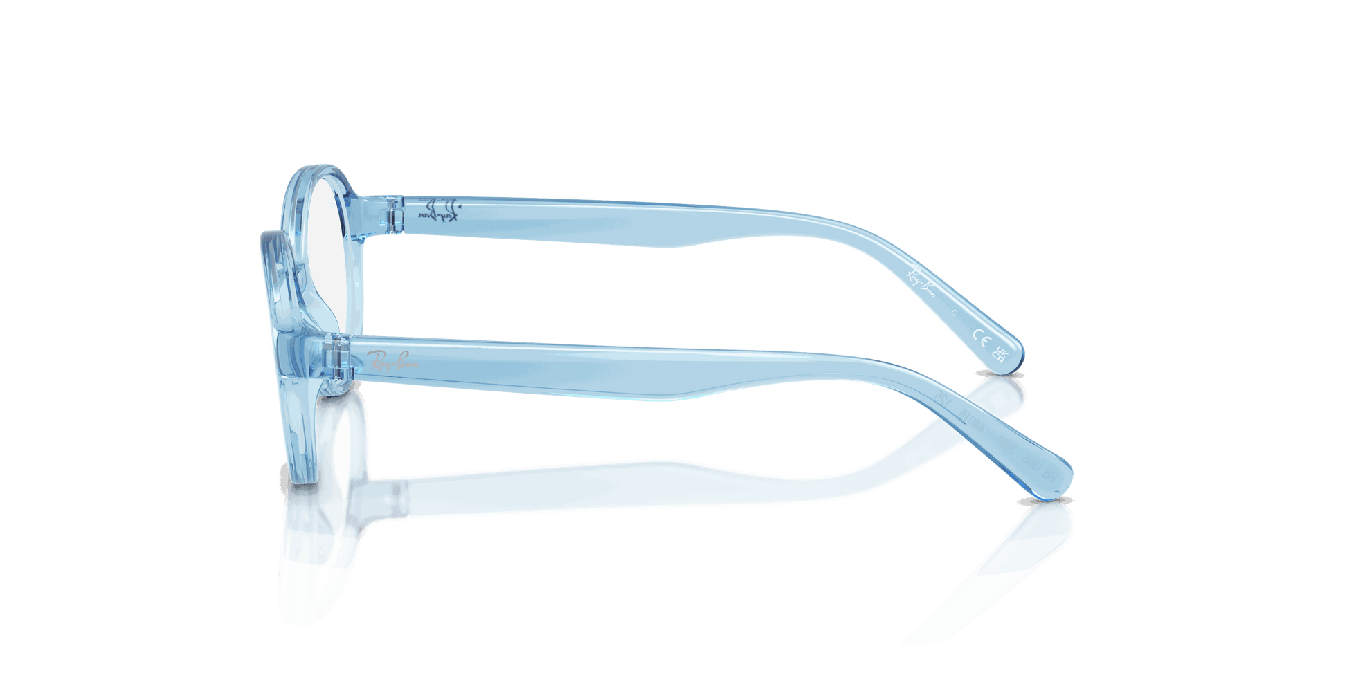 [Clear Lenses, Polished Transparent Blue Frame]