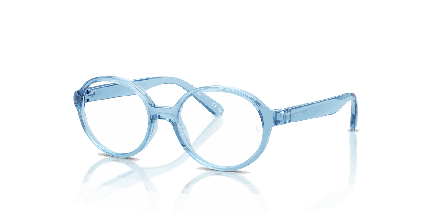[Clear Lenses, Polished Transparent Blue Frame]