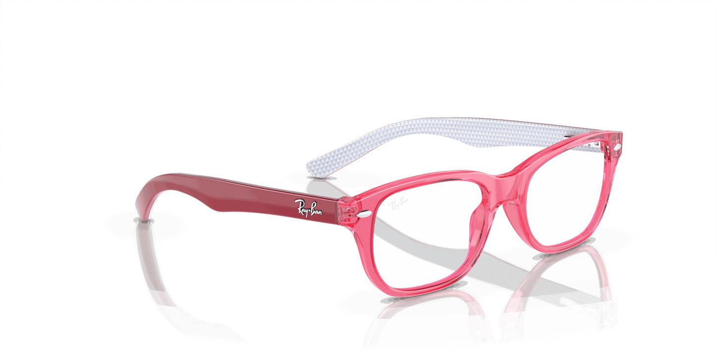 [Demo Lens Lenses, Polished Transparent Pink Frame]