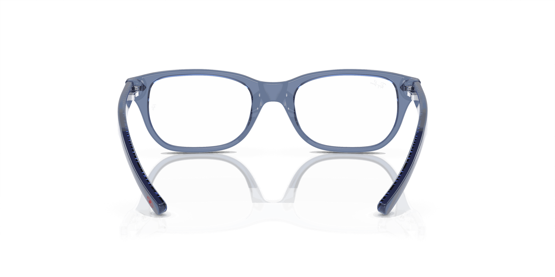 [Demo Lens Lenses, Polished Transparent Blue Frame]