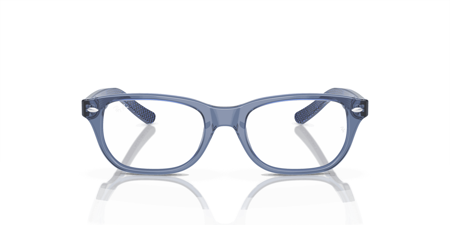[Demo Lens Lenses, Polished Transparent Blue Frame]