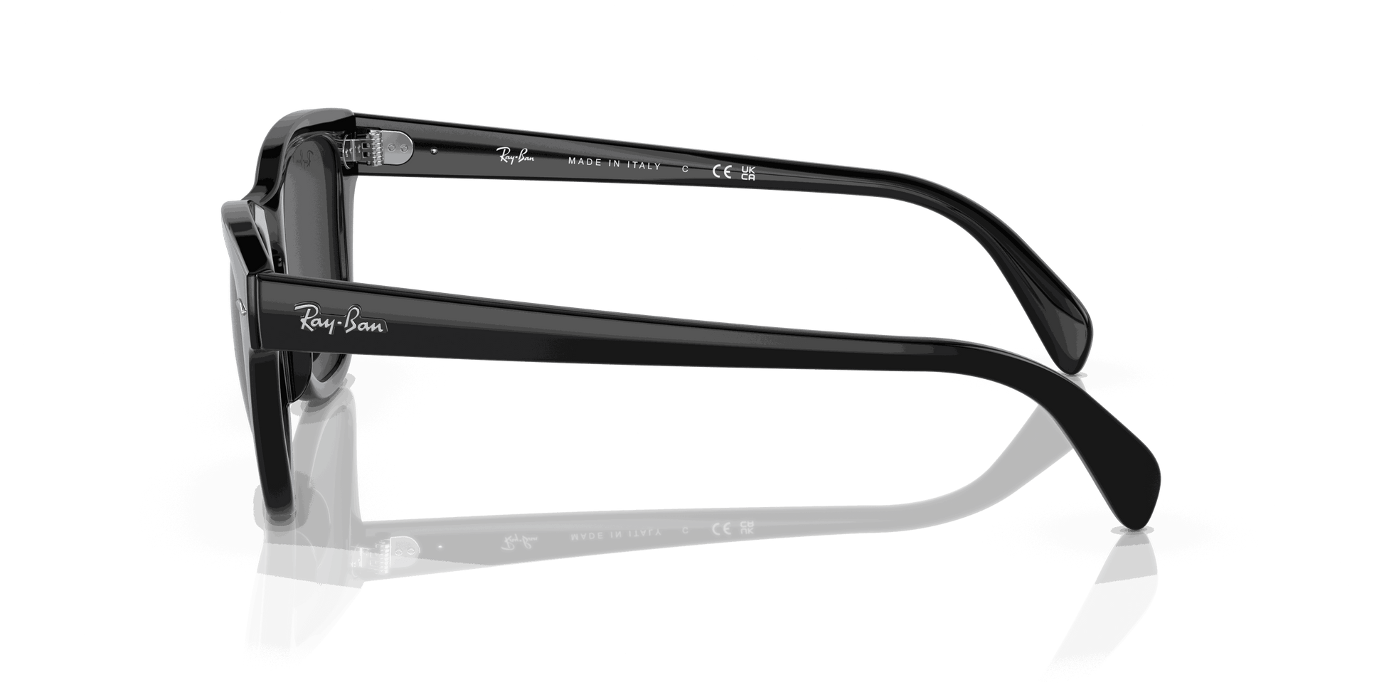 [Black Lenses, Polished Black Frame]