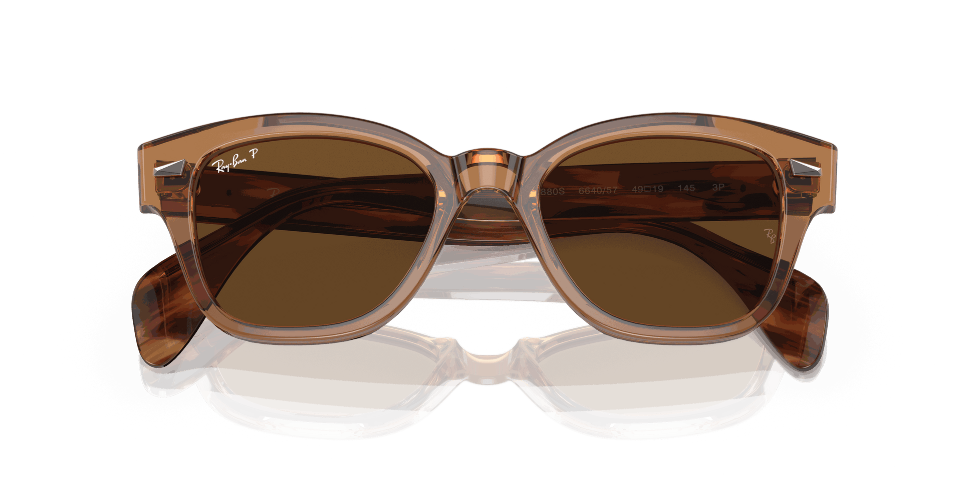 [Brown Lenses, Polished Transparent Brown Frame]