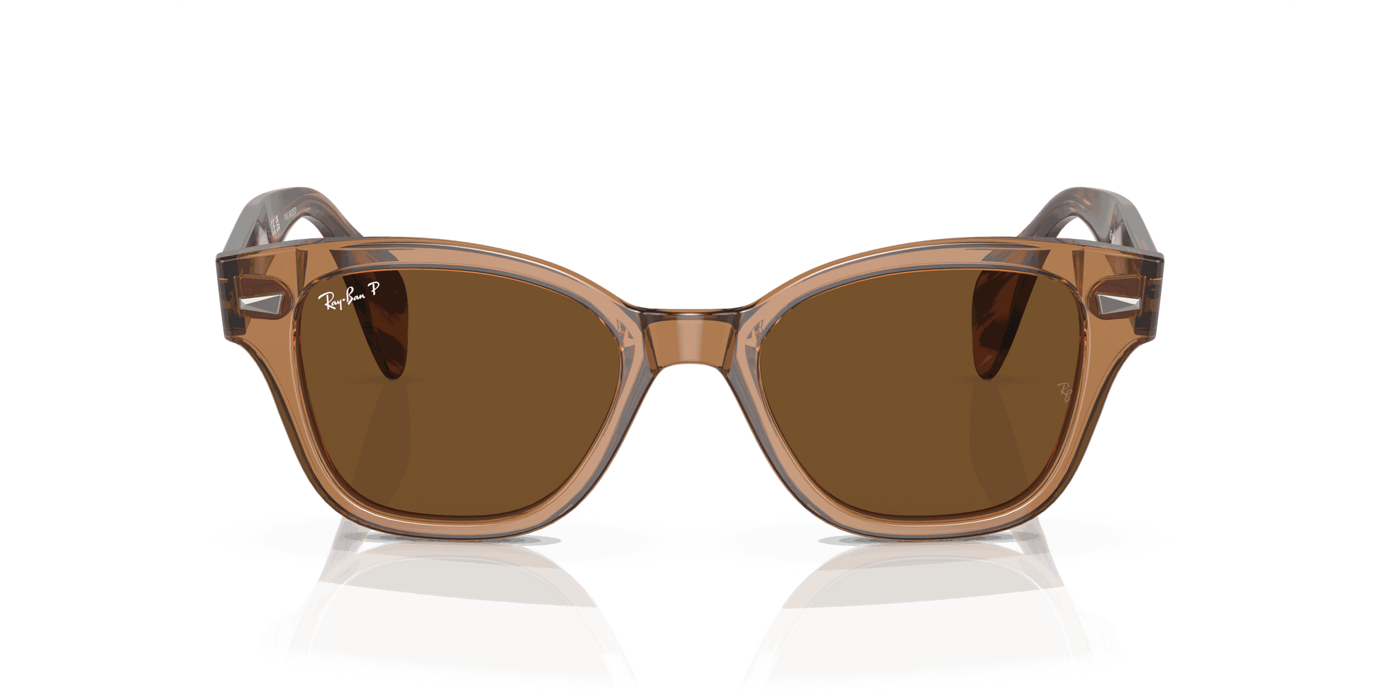 [Brown Lenses, Polished Transparent Brown Frame]