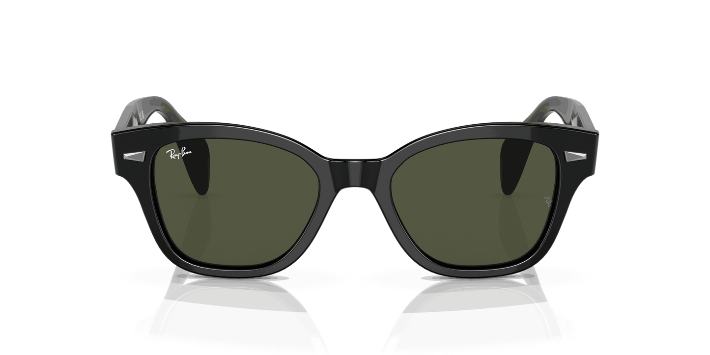 [Green Lenses, Polished Black Frame]