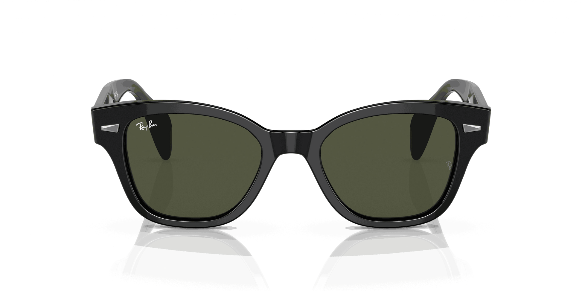 [Green Lenses, Polished Black Frame]