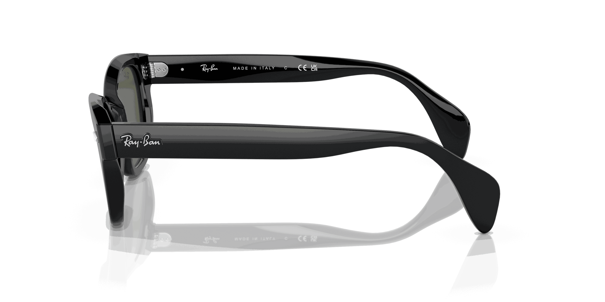 [Green Lenses, Polished Black Frame]