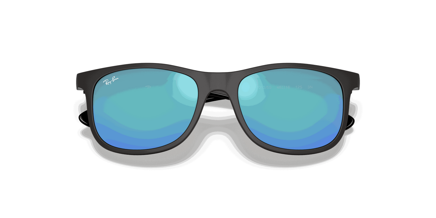 [Blue Flash Lenses, Matte Black Frame]