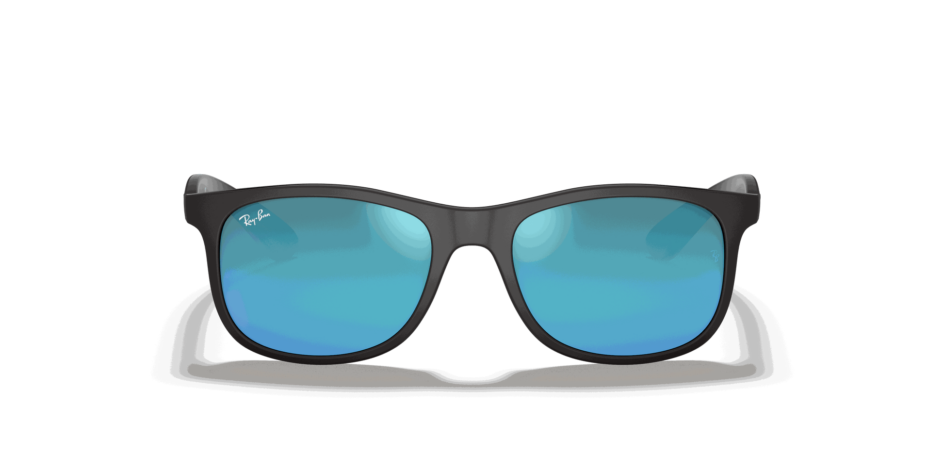 [Blue Flash Lenses, Matte Black Frame]