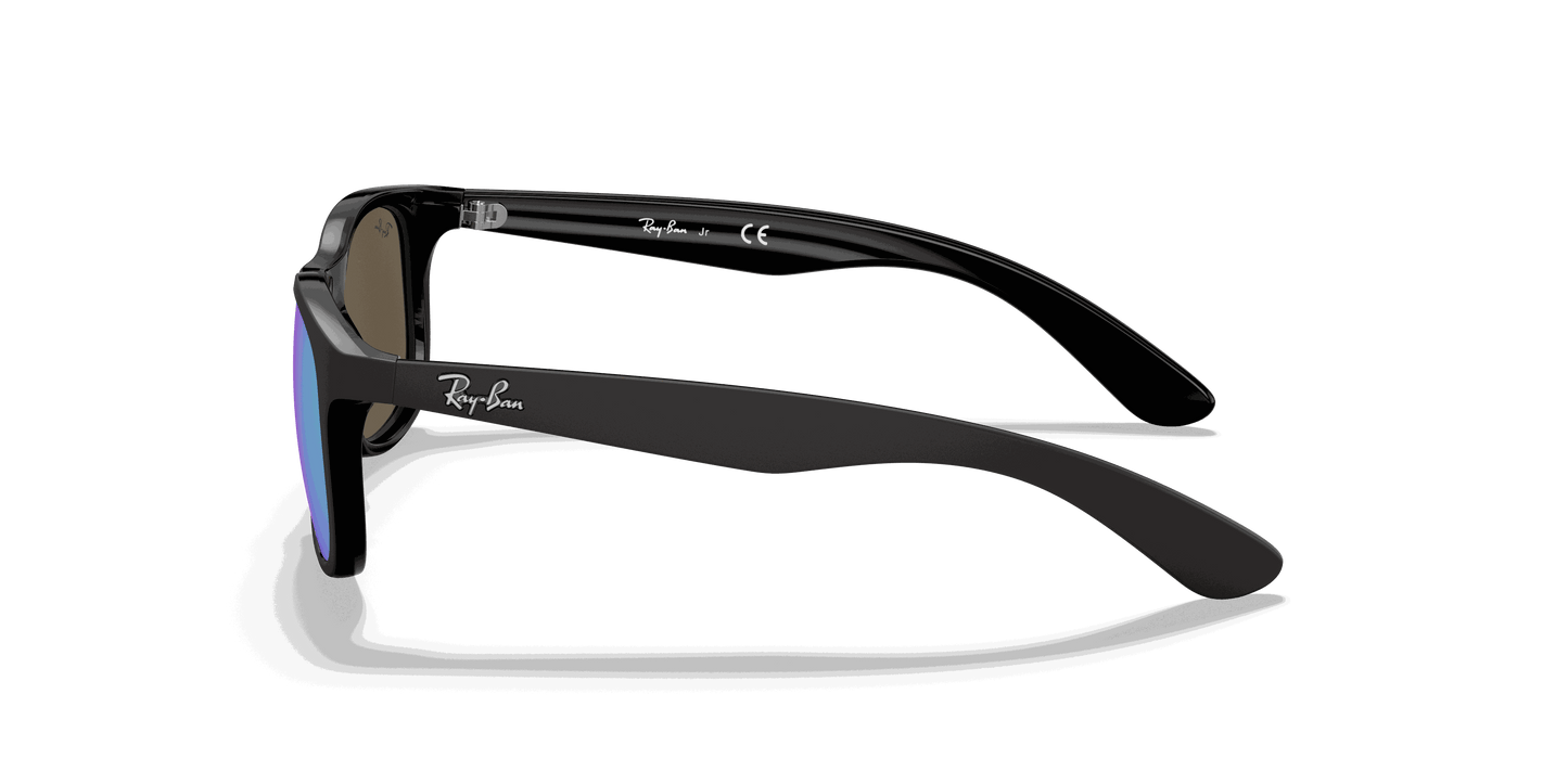 [Blue Flash Lenses, Matte Black Frame]