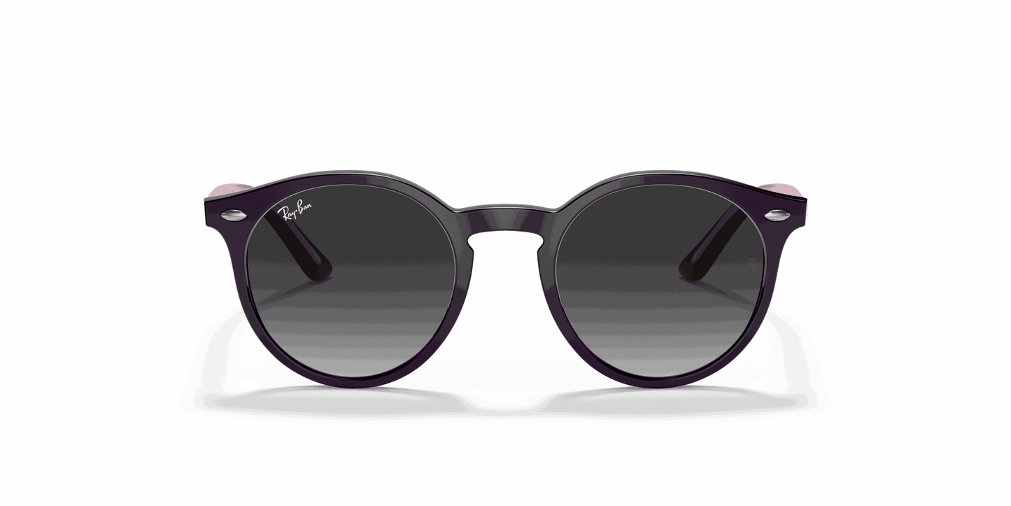 [Light Grey Gradient Dark Grey Lenses, Polished Violet Frame]