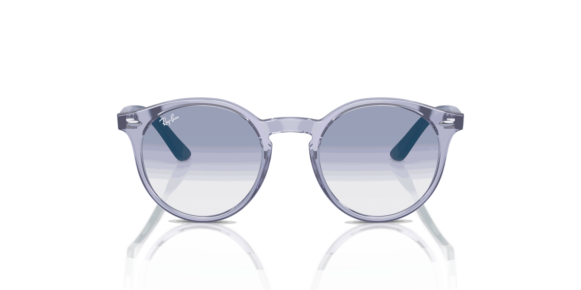 [Blue Lenses, Polished Transparent Violet Frame]