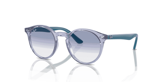 [Blue Lenses, Polished Transparent Violet Frame]
