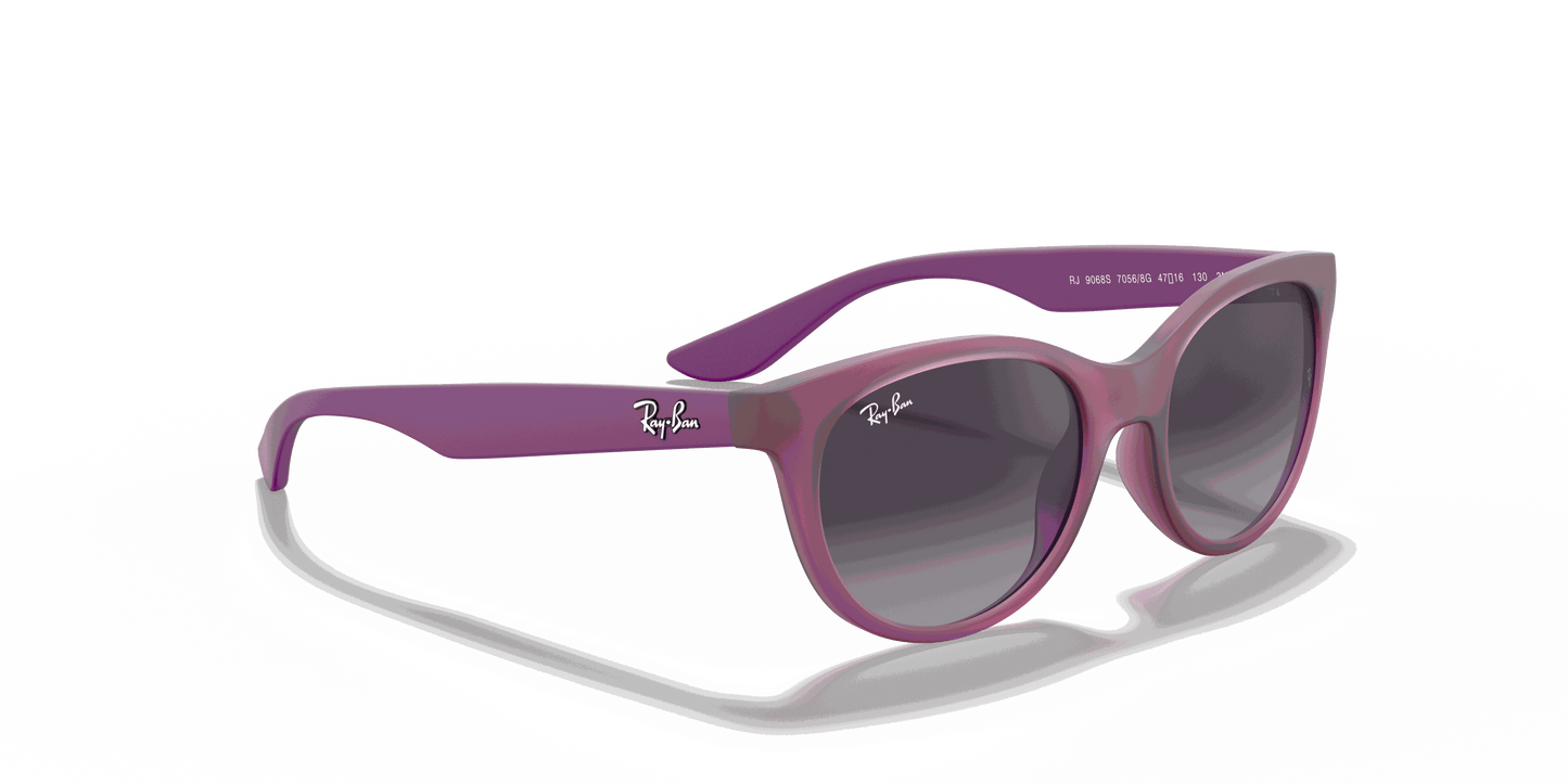 [Light Grey/Dark Grey Lenses, Matte Transparent Fuchsia Frame]