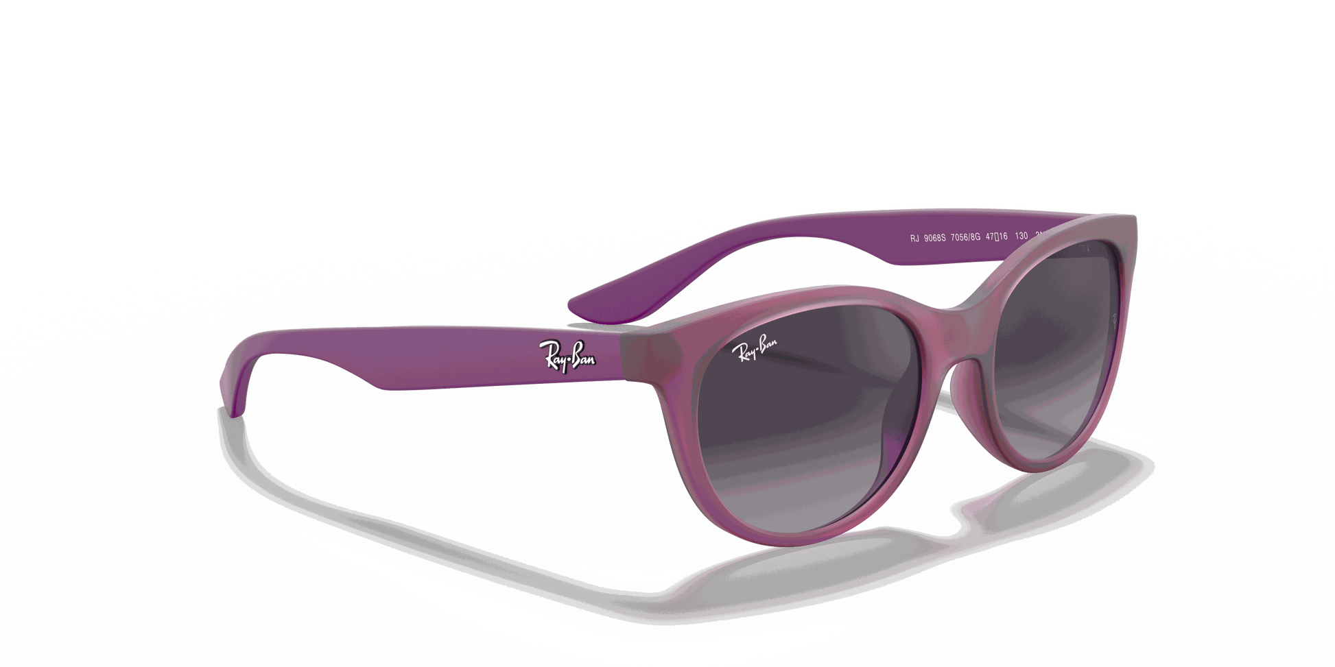 [Light Grey/Dark Grey Lenses, Matte Transparent Fuchsia Frame]