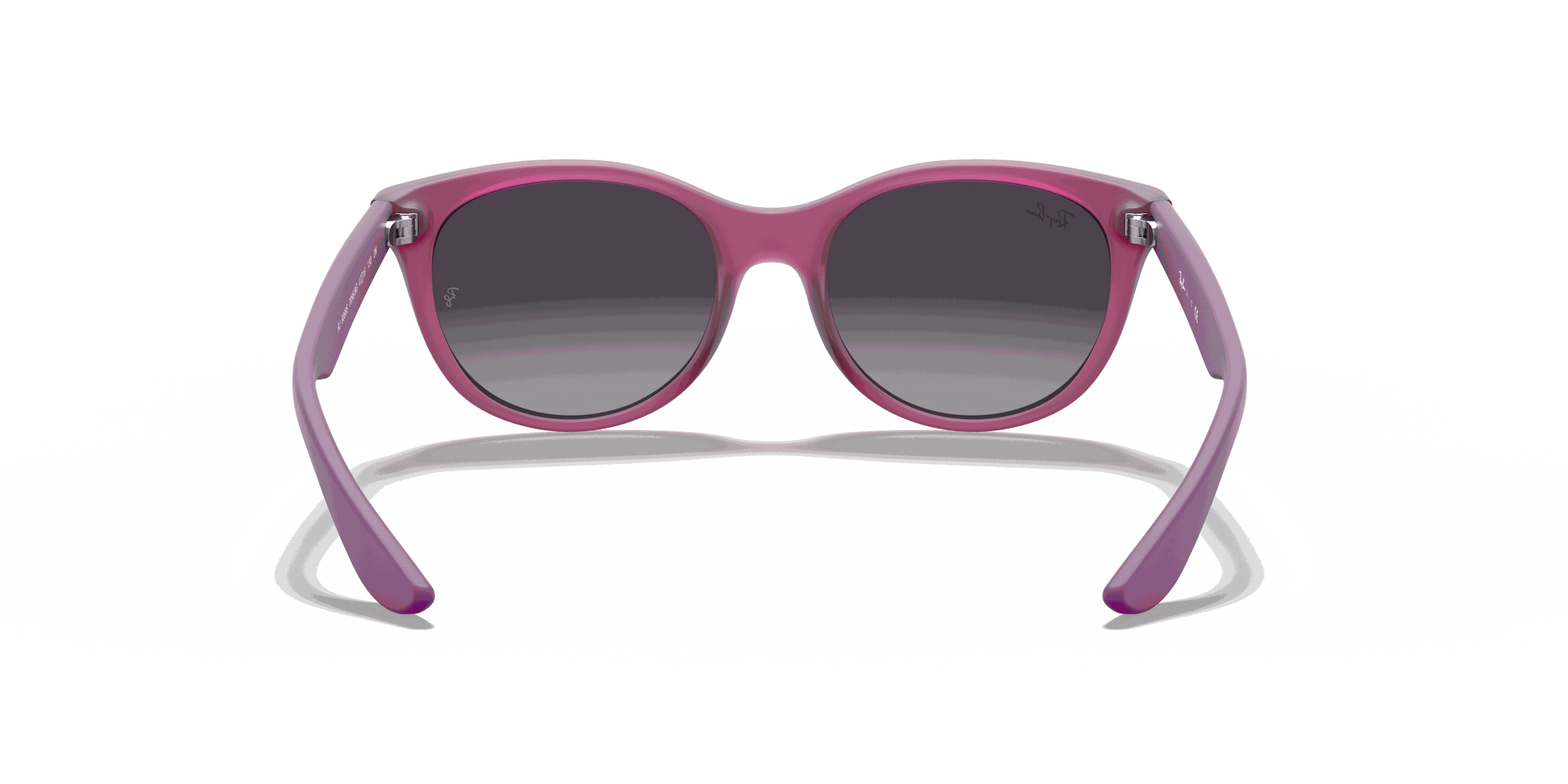 [Light Grey/Dark Grey Lenses, Matte Transparent Fuchsia Frame]