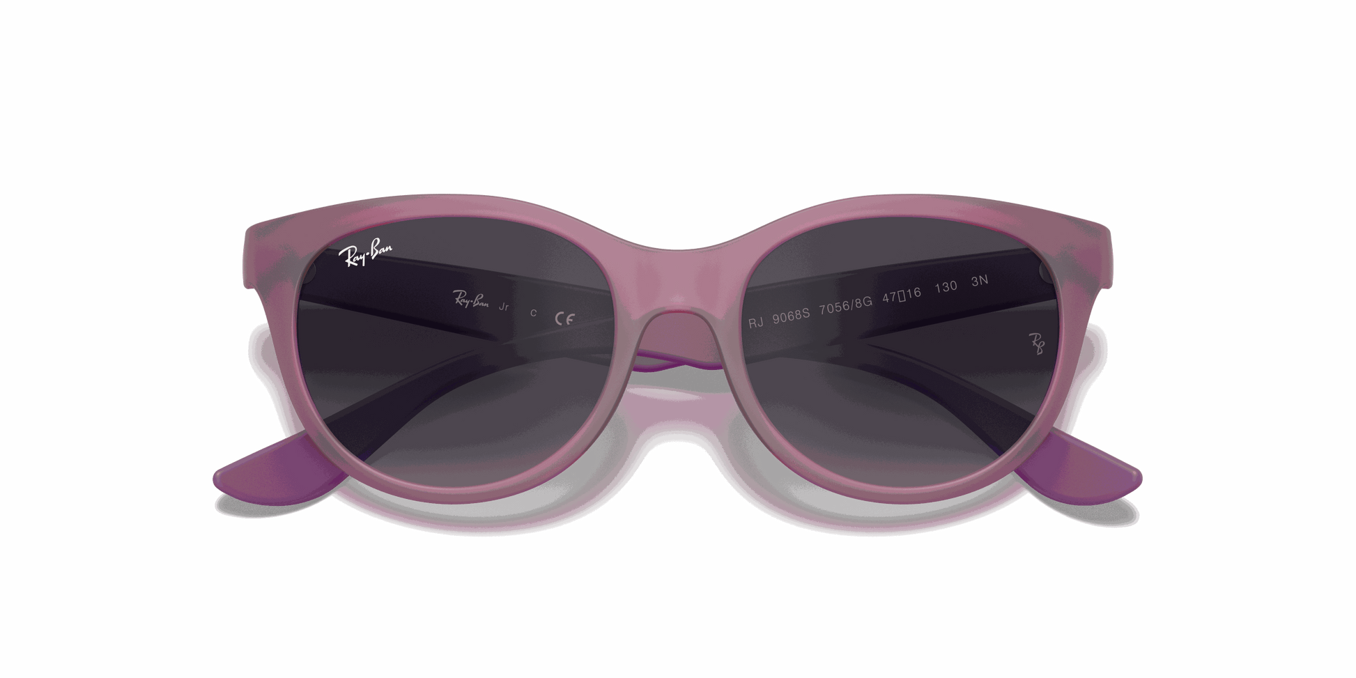 [Light Grey/Dark Grey Lenses, Matte Transparent Fuchsia Frame]