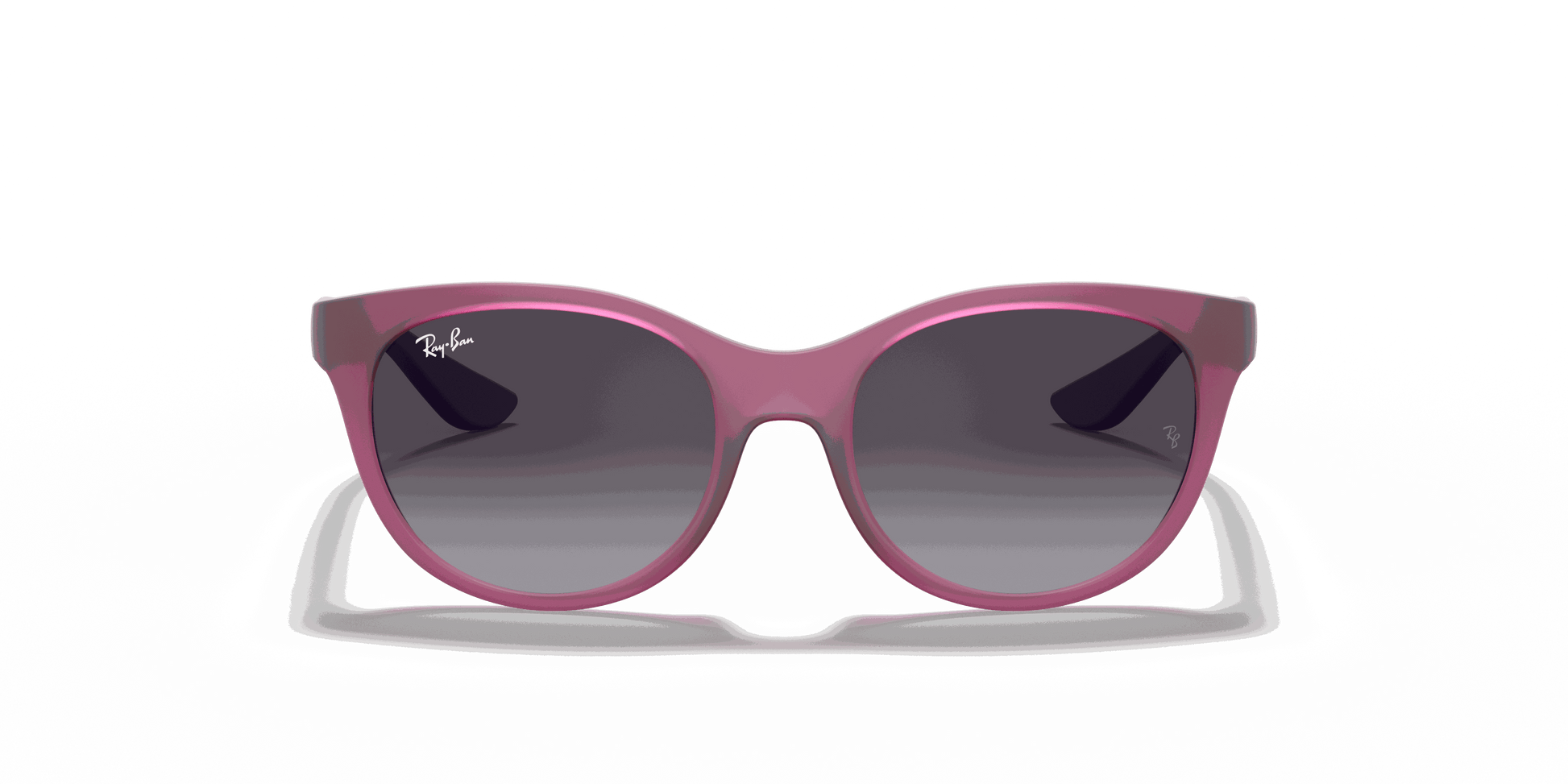 [Light Grey/Dark Grey Lenses, Matte Transparent Fuchsia Frame]