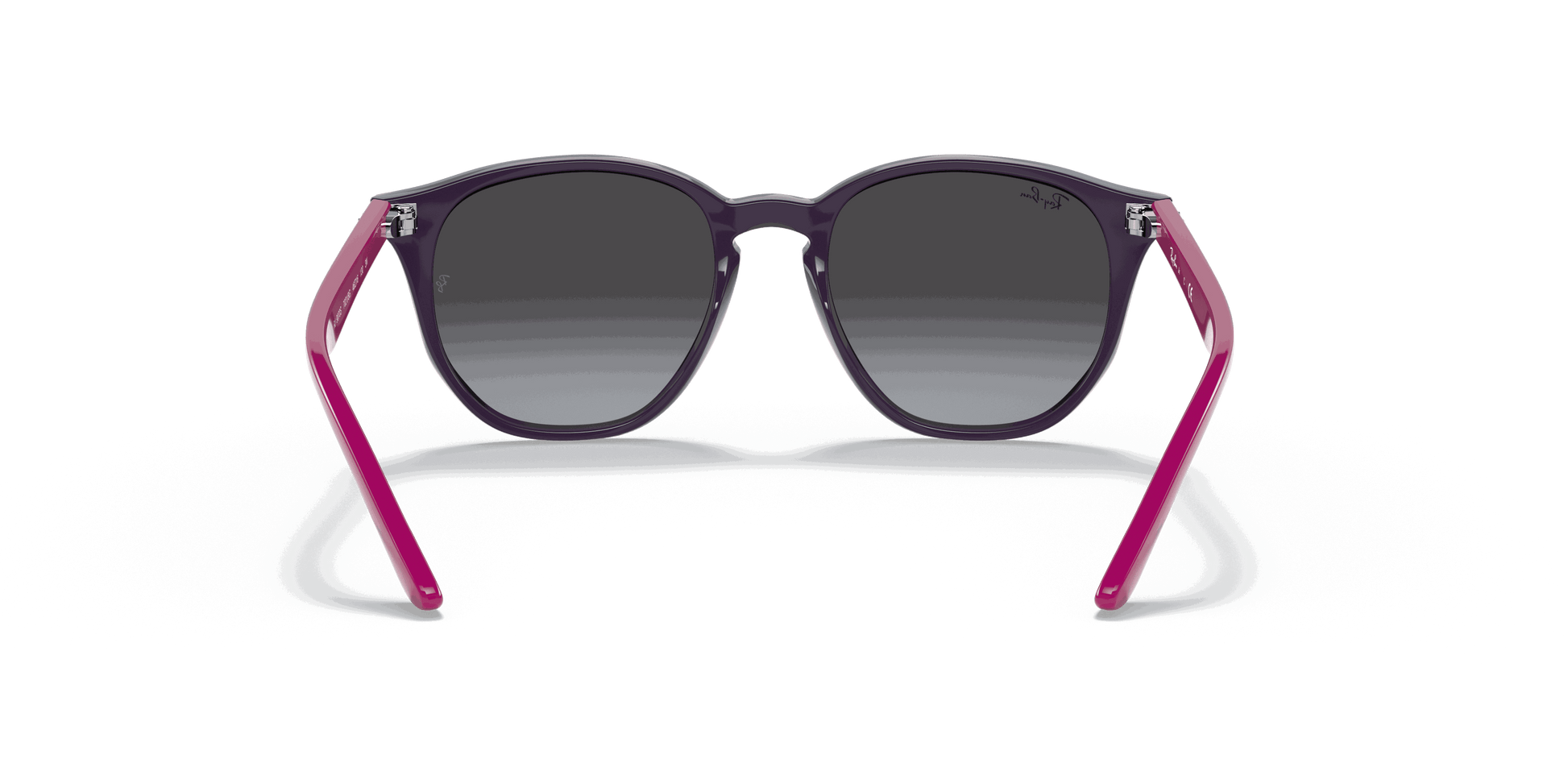 [Grey Gradient Lenses, Polished Violet Frame]