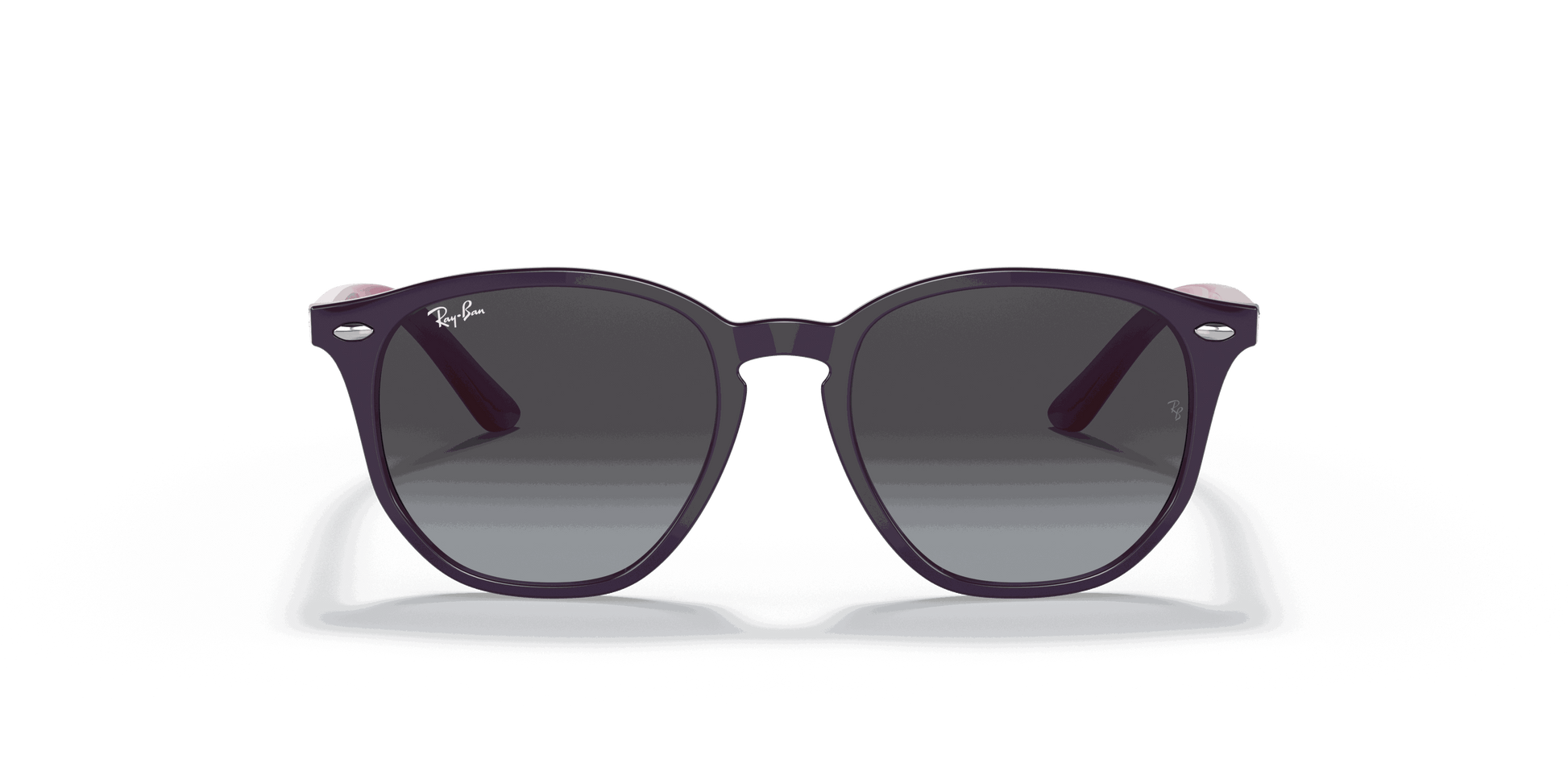 [Grey Gradient Lenses, Polished Violet Frame]