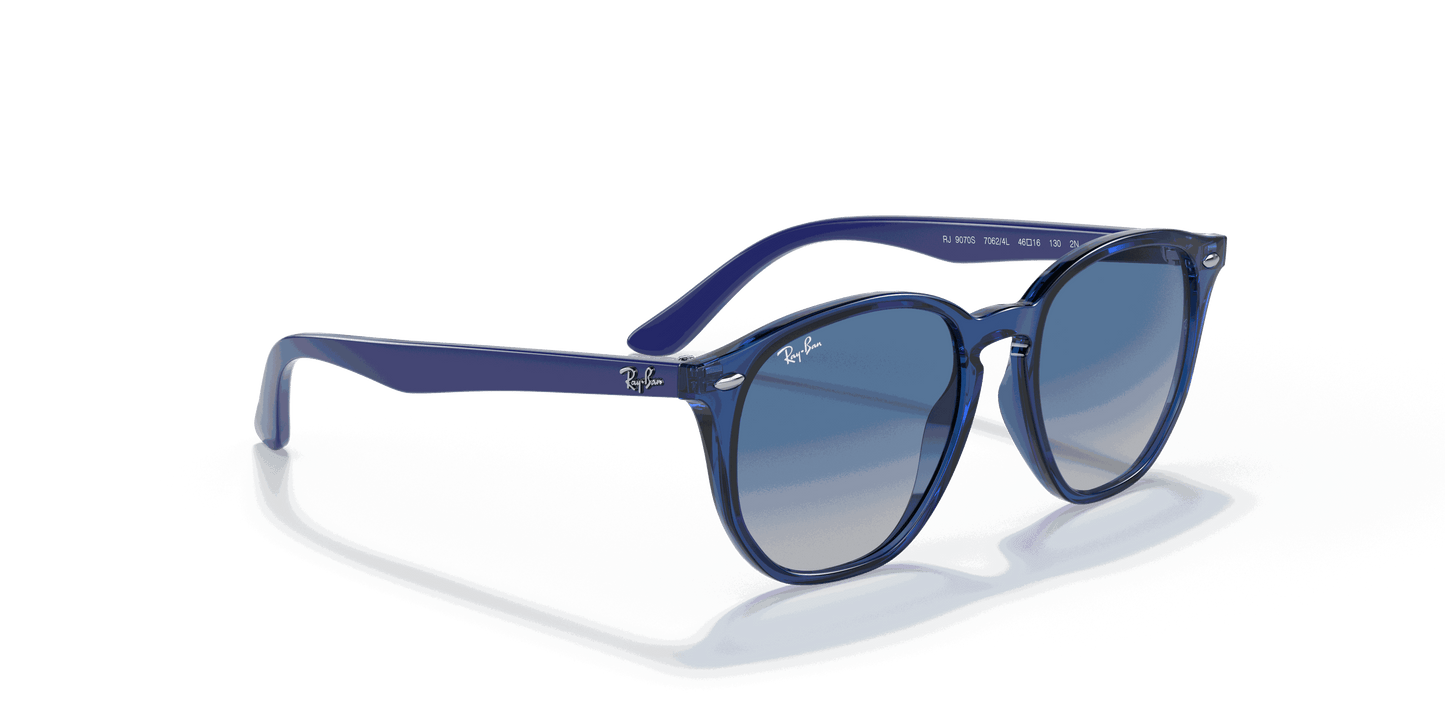 [Grey Gradient Blue Lenses, Polished Transparent Blue Frame]