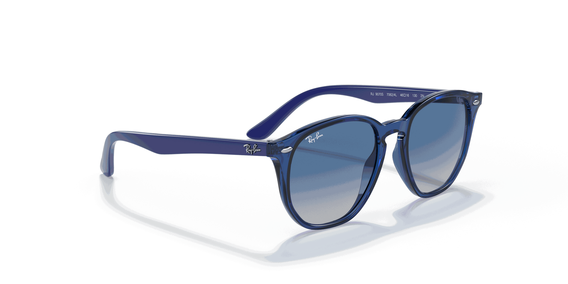 [Grey Gradient Blue Lenses, Polished Transparent Blue Frame]