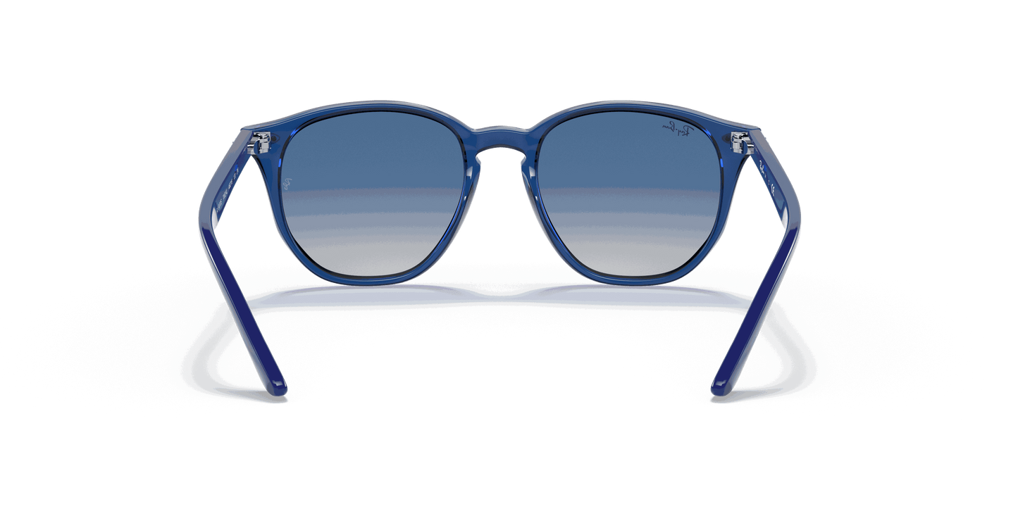 [Grey Gradient Blue Lenses, Polished Transparent Blue Frame]