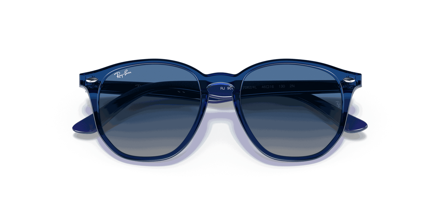 [Grey Gradient Blue Lenses, Polished Transparent Blue Frame]