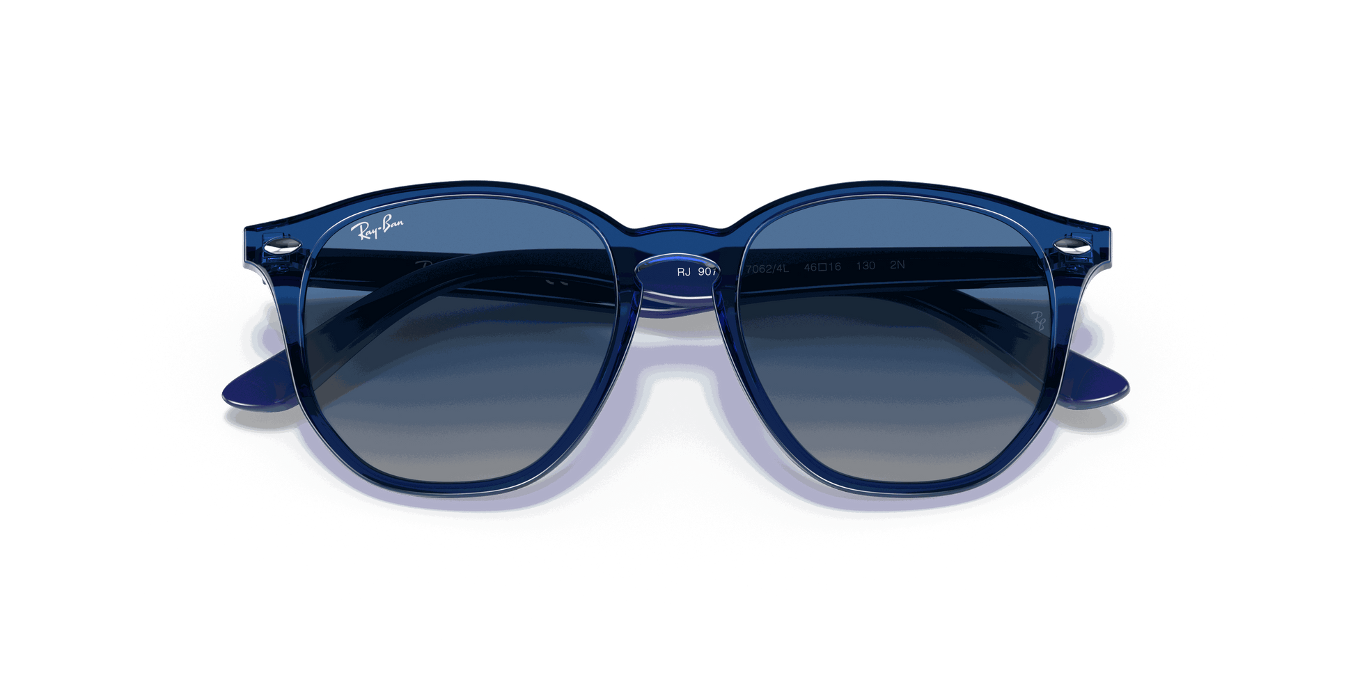 [Grey Gradient Blue Lenses, Polished Transparent Blue Frame]