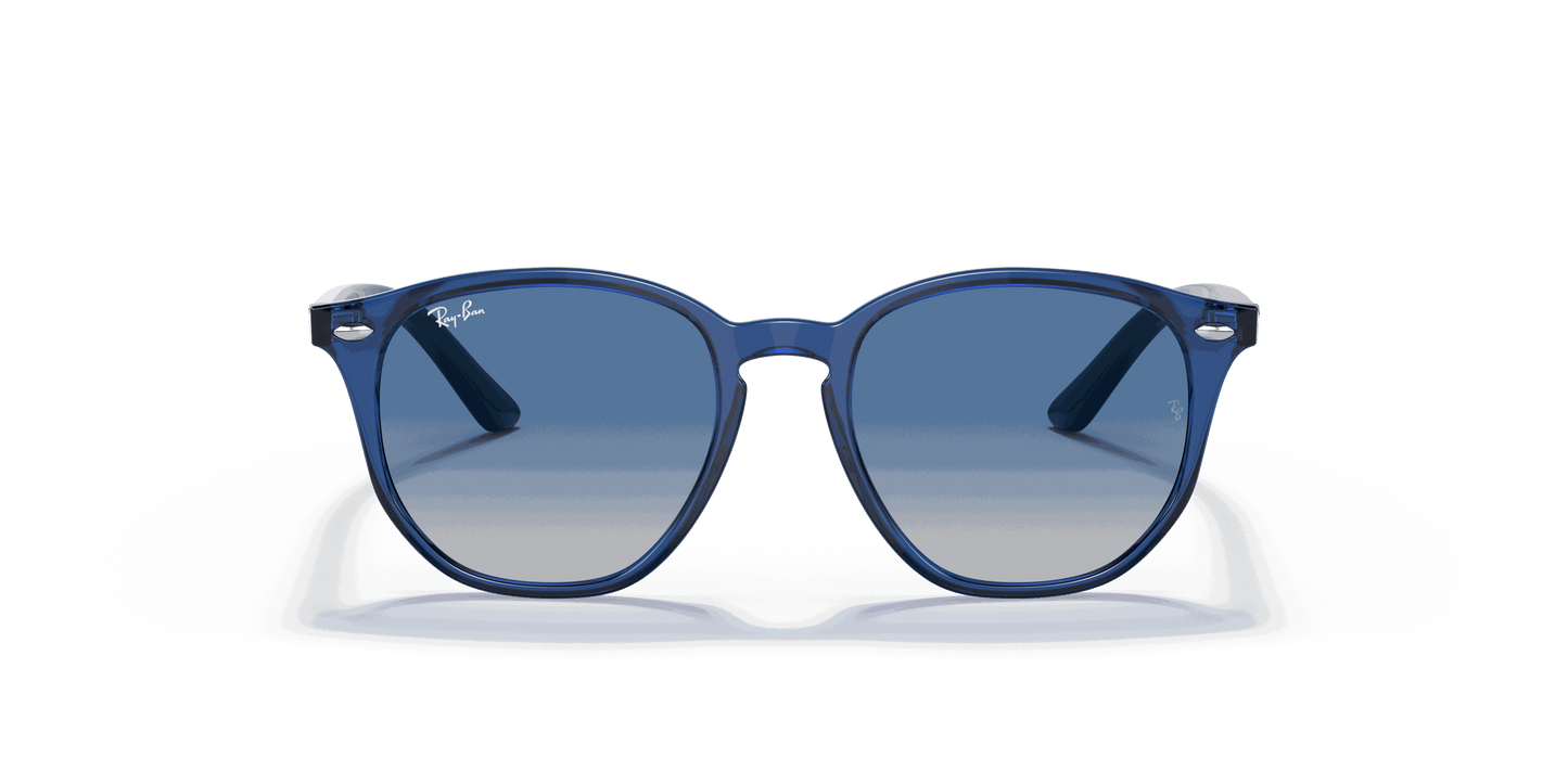 [Grey Gradient Blue Lenses, Polished Transparent Blue Frame]