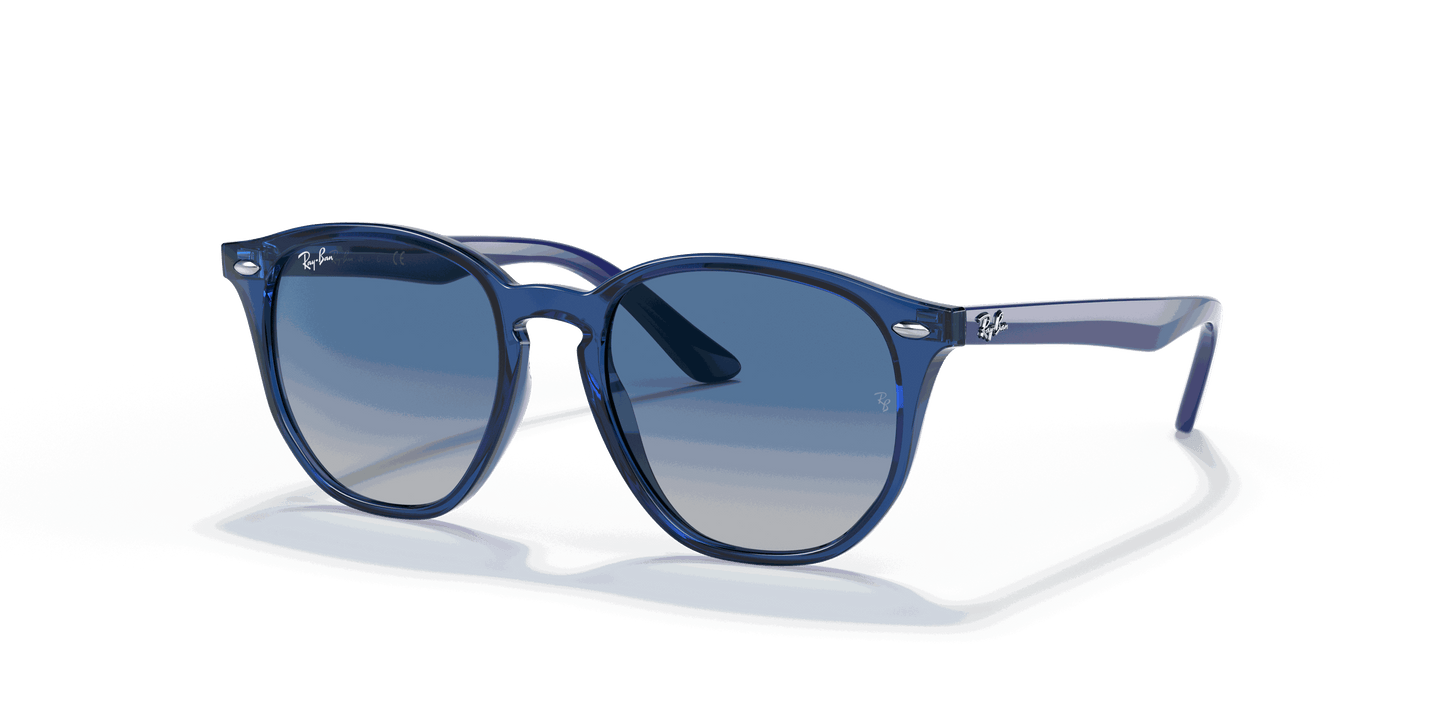 [Grey Gradient Blue Lenses, Polished Transparent Blue Frame]
