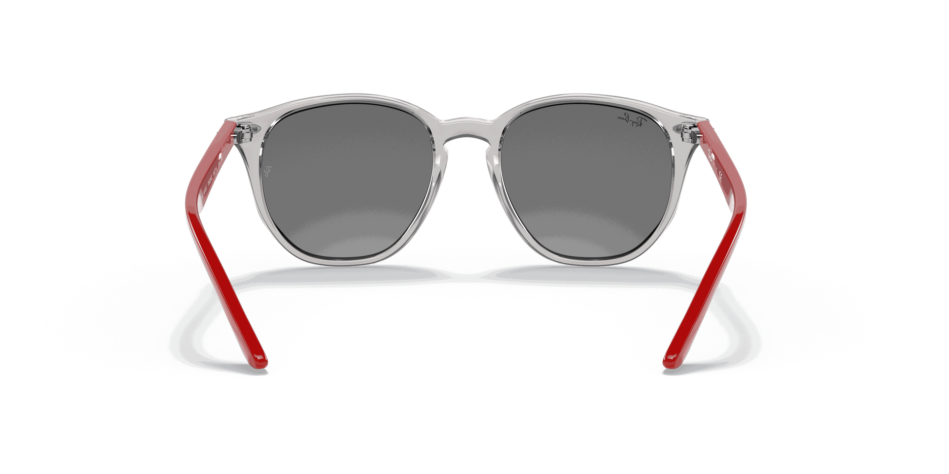 [Grey Mirror Silver Lenses, Polished Transparent Grey Frame]