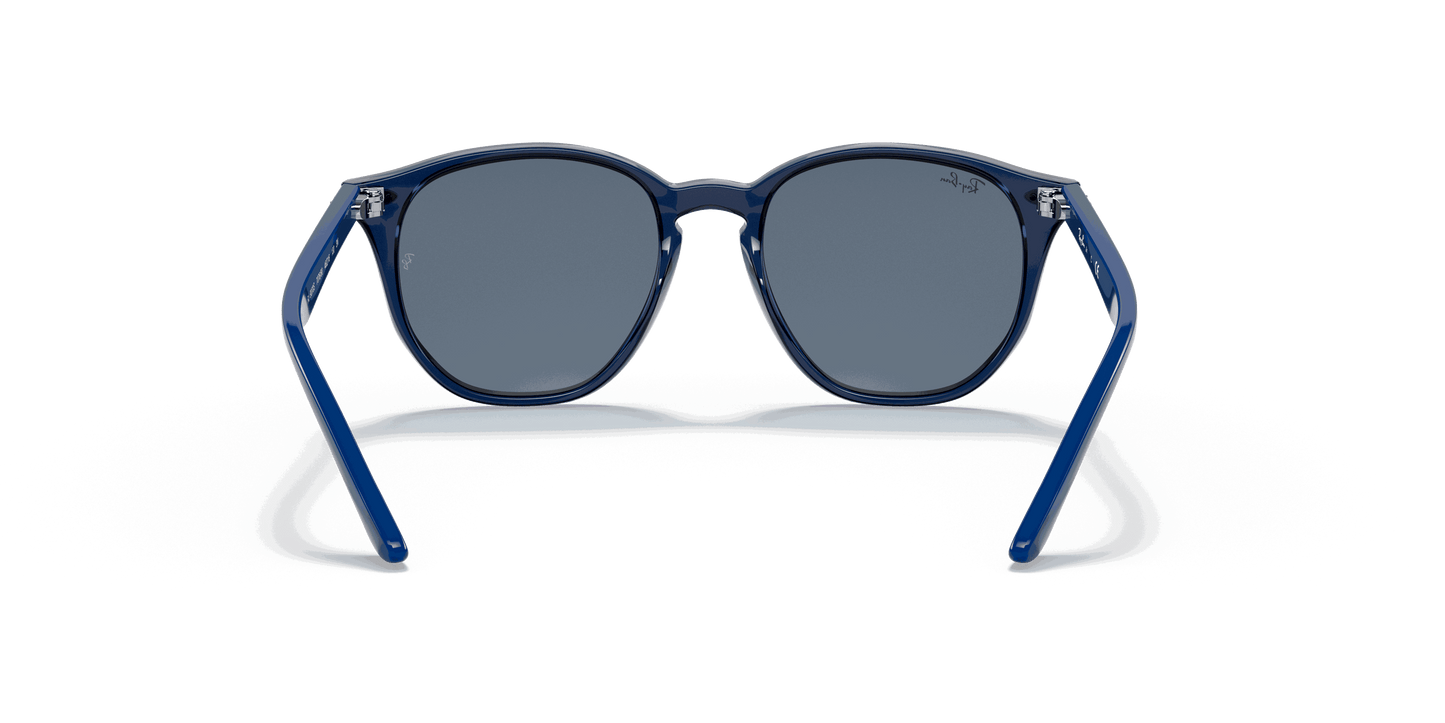 [Dark Blue Lenses, Polished Transparent Blue Frame]