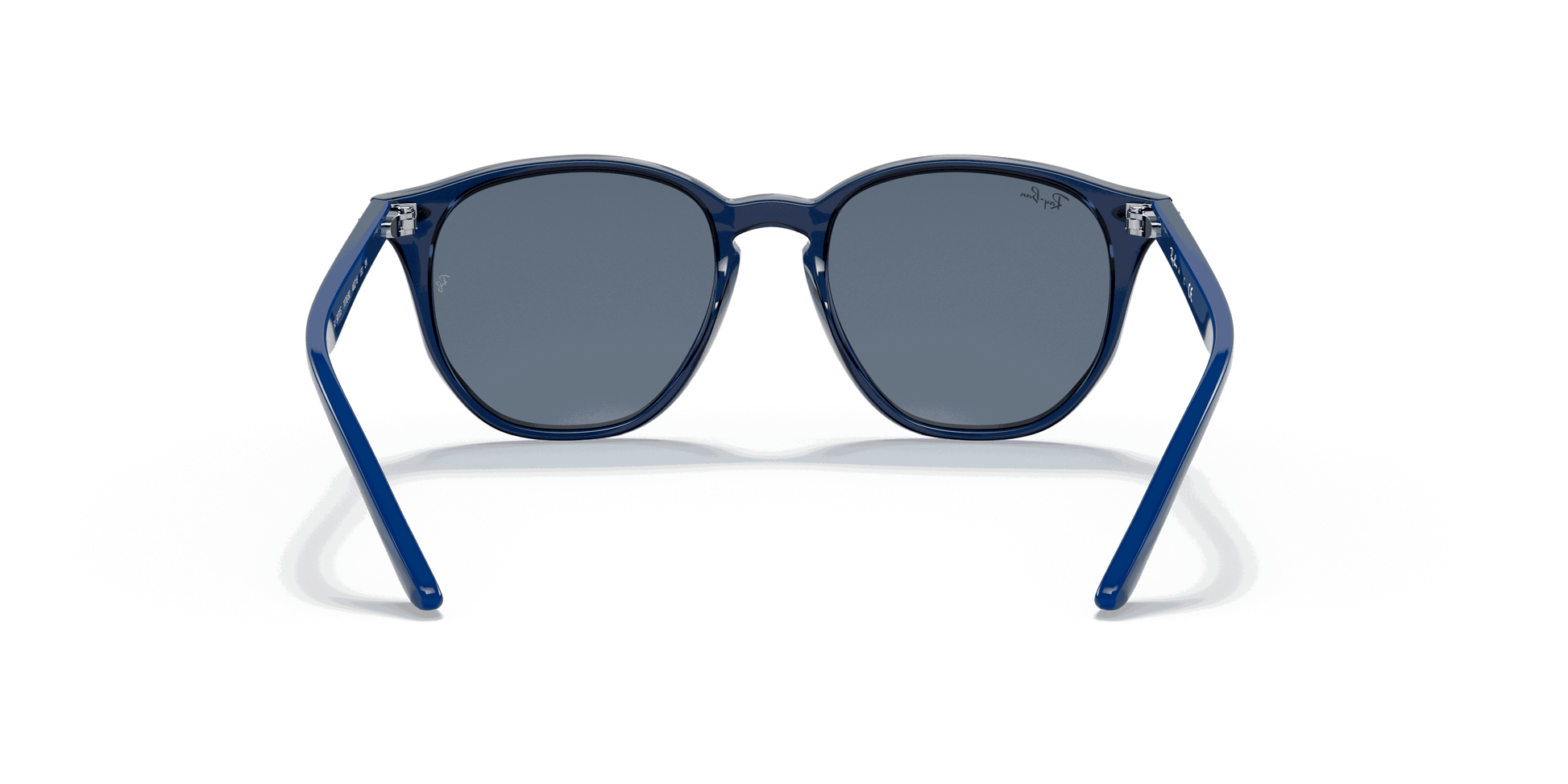 [Dark Blue Lenses, Polished Transparent Blue Frame]