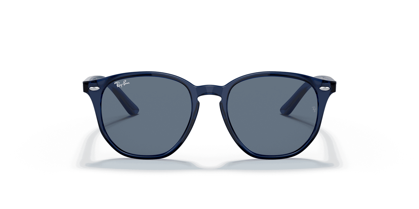 [Dark Blue Lenses, Polished Transparent Blue Frame]