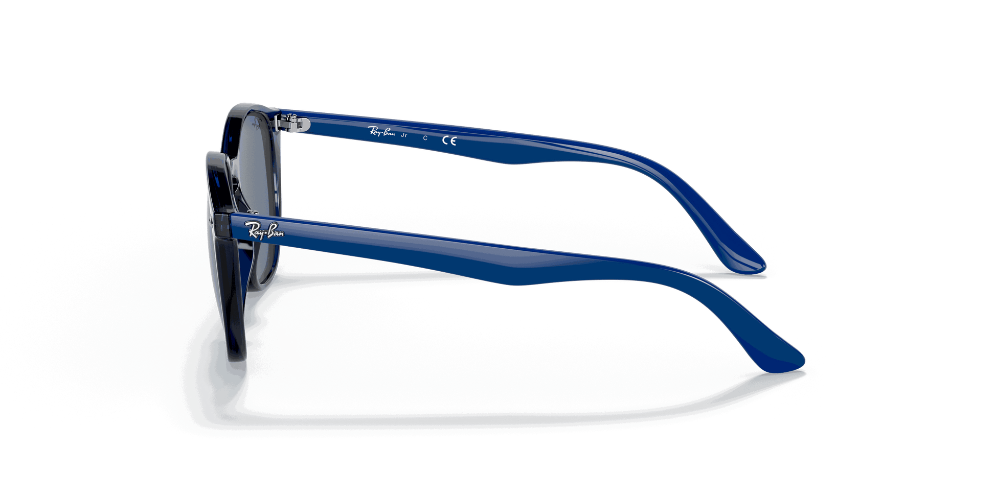 [Dark Blue Lenses, Polished Transparent Blue Frame]