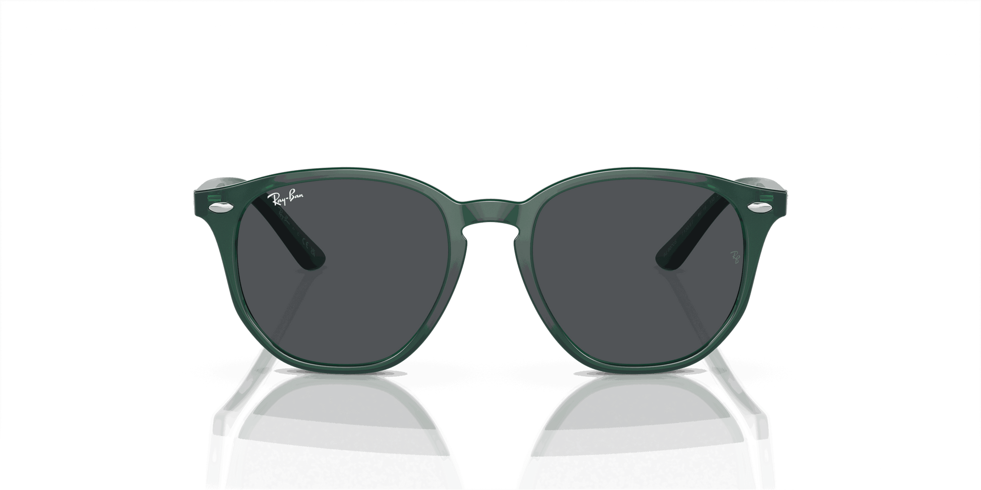 [Dark Grey Lenses, Polished Opal Green Frame]