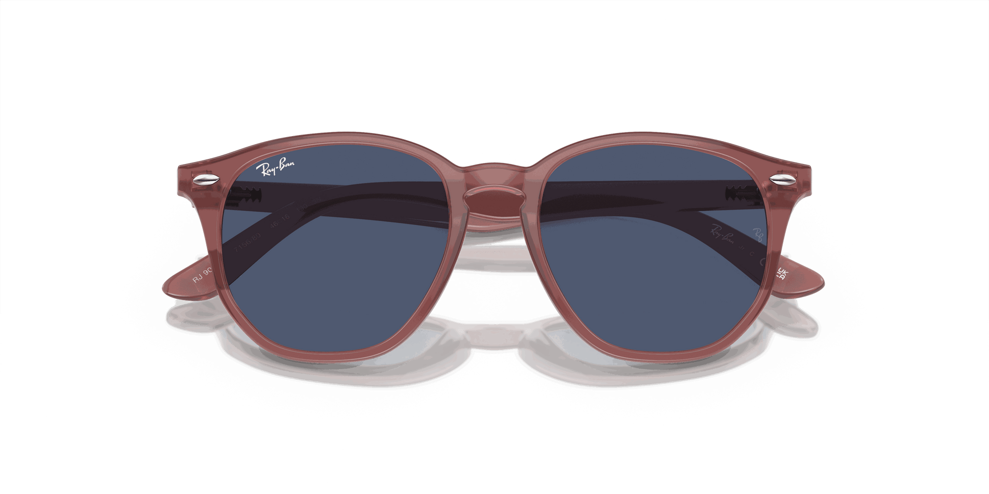 [Dark Blue Lenses, Polished Opal Pink Frame]