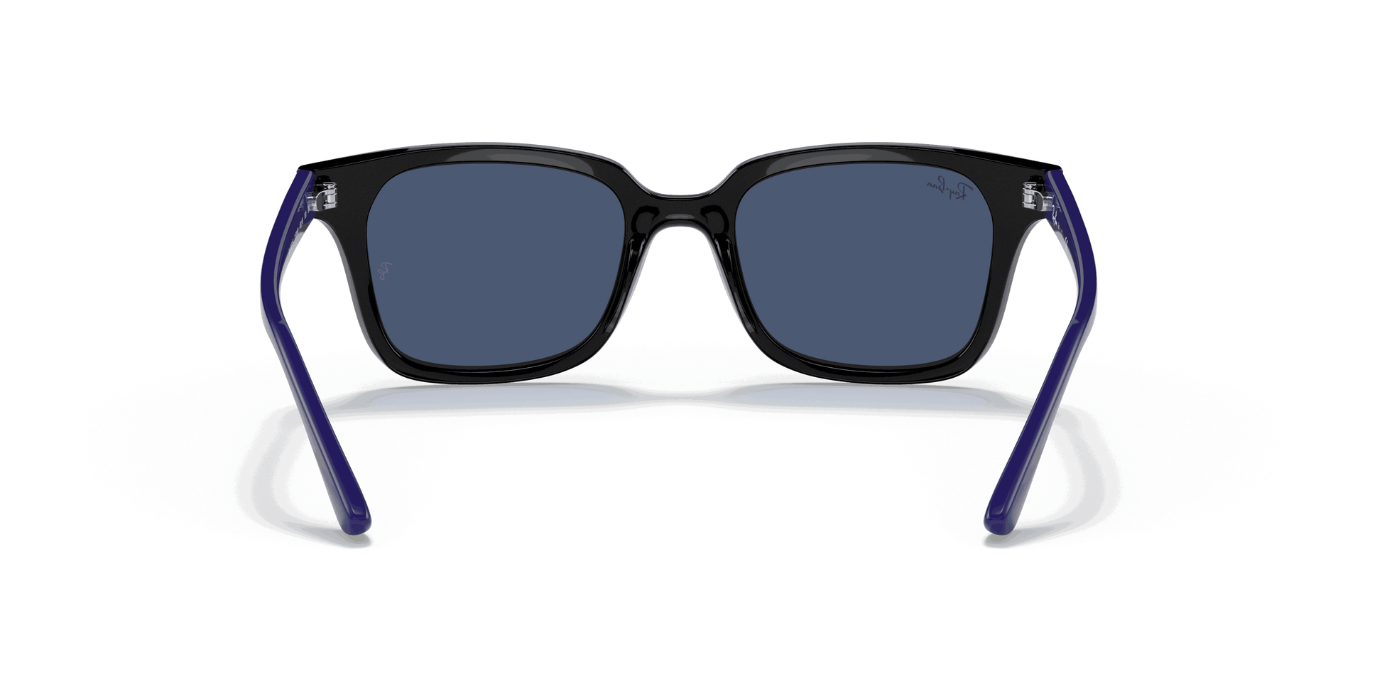 [Dark Blue Lenses, Polished Black Frame]