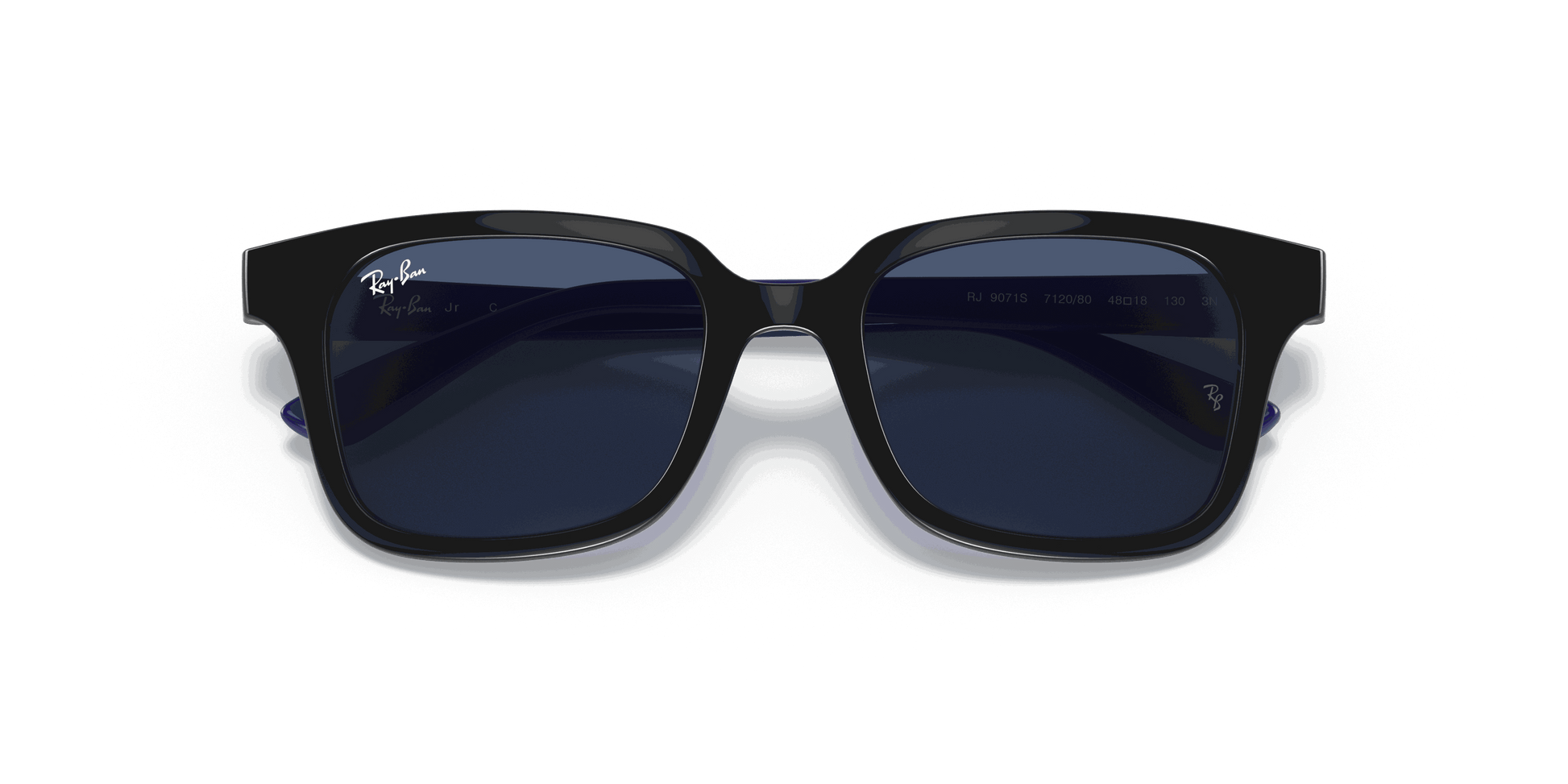 [Dark Blue Lenses, Polished Black Frame]