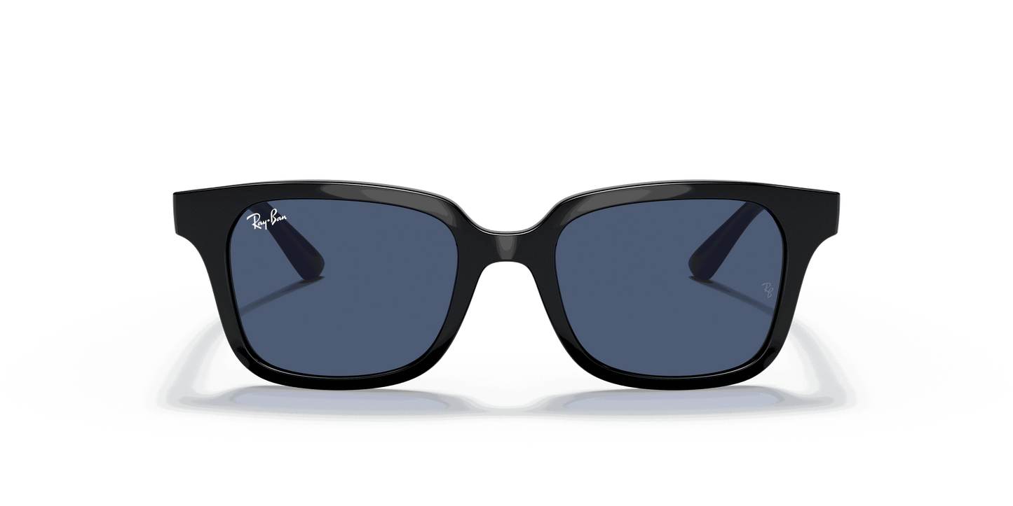 [Dark Blue Lenses, Polished Black Frame]