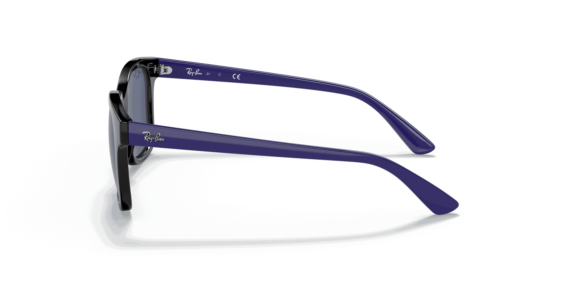 [Dark Blue Lenses, Polished Black Frame]