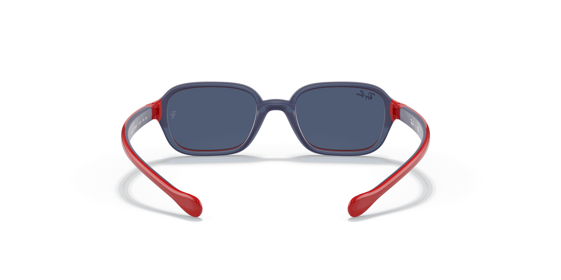 [Dark Blue Lenses, Polished Red On Blue Frame]